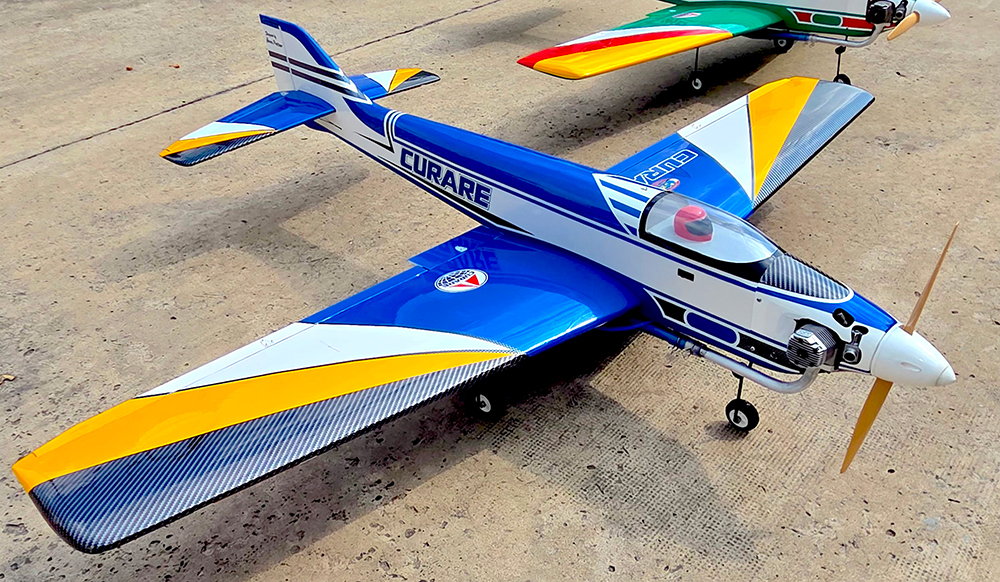 Curare Style F3A Bleu 1,62m + train rentrant