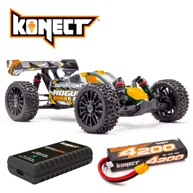 Rogue Buggy 2.0 1/8ème Brushless version PACK - Orange