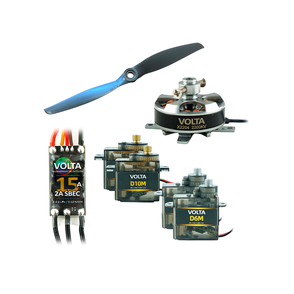 Set Cartoon Jet moteur, contrôleur, servos et hélice