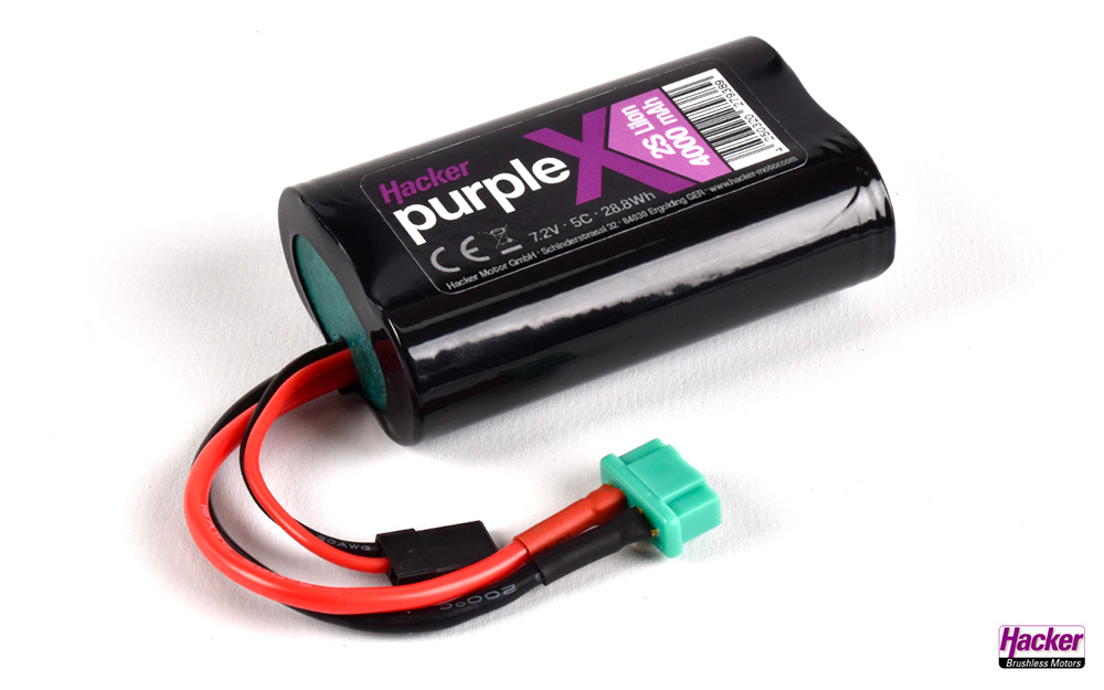 Accu LiIon 7,2V 4000mA prise Graupner / MPX