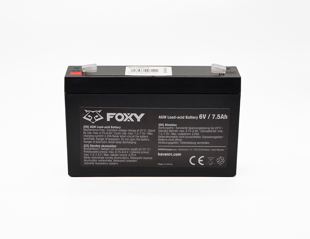 Batterie au plomb <br>6V 7A