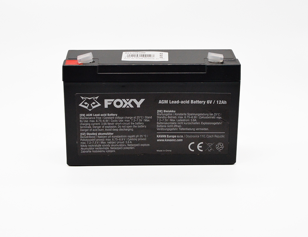 Batterie au plomb<br>6V 12A