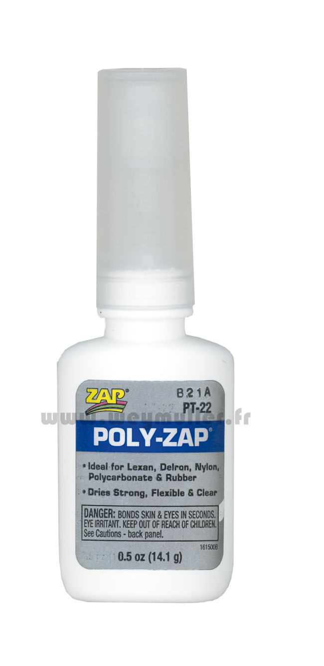 Colle ZAP cyano pour plastique 14g