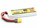 Pack accus 2 éléments 7,4V 2200mA 35C - XT60