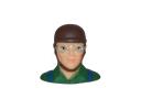 Buste de pilote Martin. Hauteur 40mm. Poids 6g