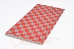 Papier EZE Tissue, carreau rouge. 750 x 500 mm. 13,5g/m2. 3 feuilles