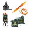 Set F4 Strike moteur, contrôleur, servos et hélice