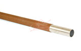 Clef d\'aile en alu ø ext 20mm + fourreau carton/époxy ø ext 22mm. 1m