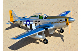 P-51D \'\'Charlotte\'s Chariot II\'\' 35cc ARF avec train rentrant électrique 1,80m