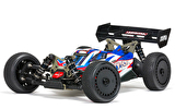 TYPHON 6S TLR Tuned 4X4 RTR Brushless Buggy 1/8, Rouge/bleue
